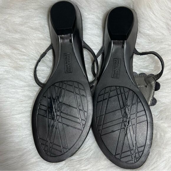 Kenneth Cole Reaction Love Story Women's Gray Beaded Sandals -- 9.5 - Picture 7 of 8